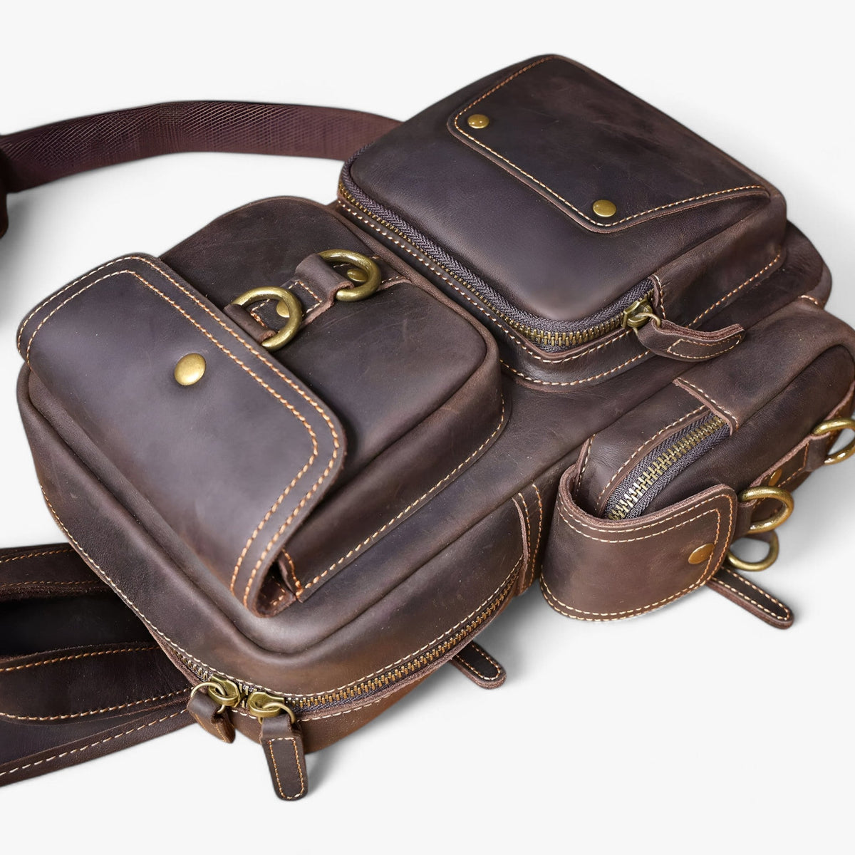 Structured Shoulder Bag with Multiple Organised Compartments