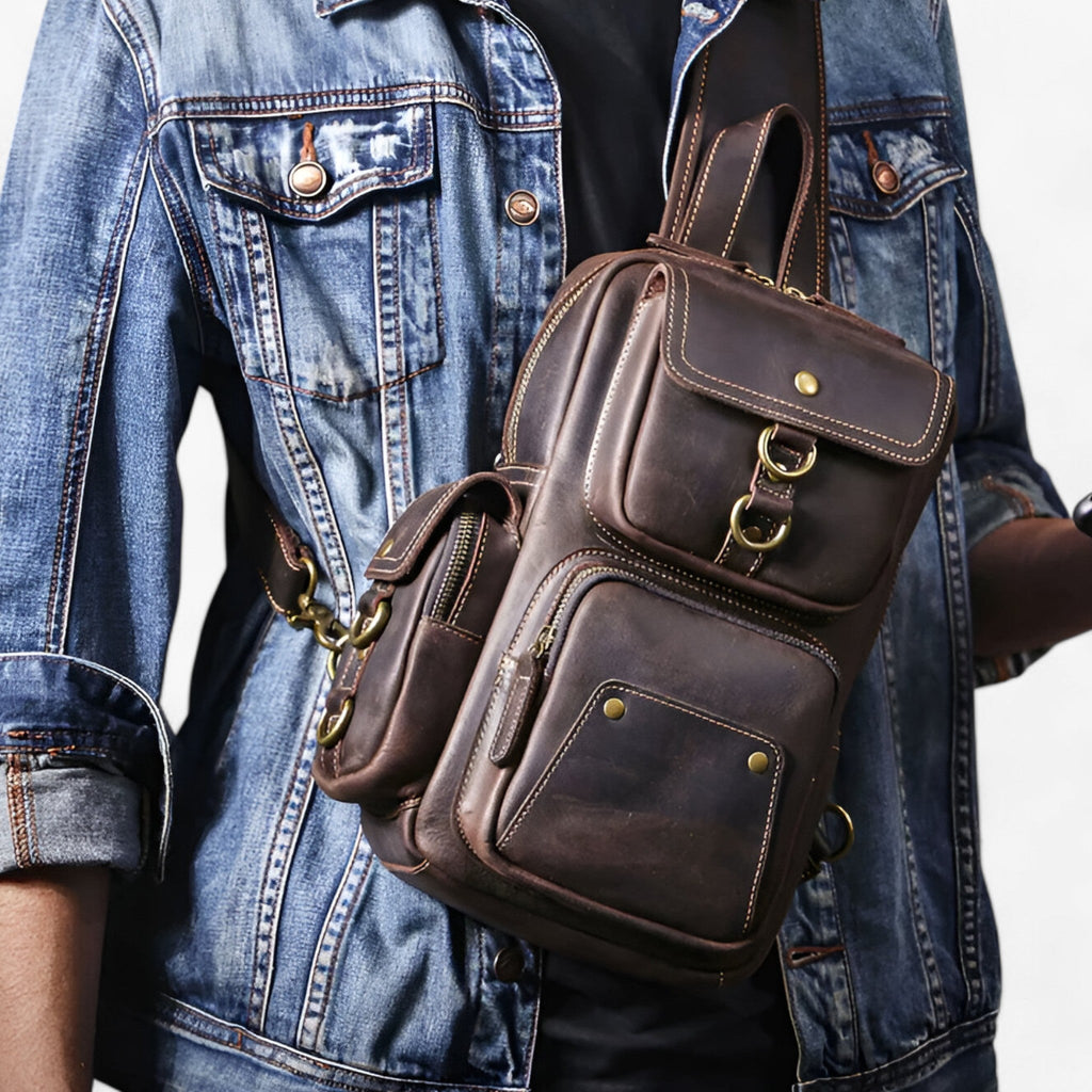 Structured Shoulder Bag with Multiple Organised Compartments