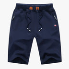 Men's Slim-Fit Cotton Shorts with Deep Cargo Pockets