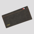 Slim Faux Leather Business Wallet with Card Compartments