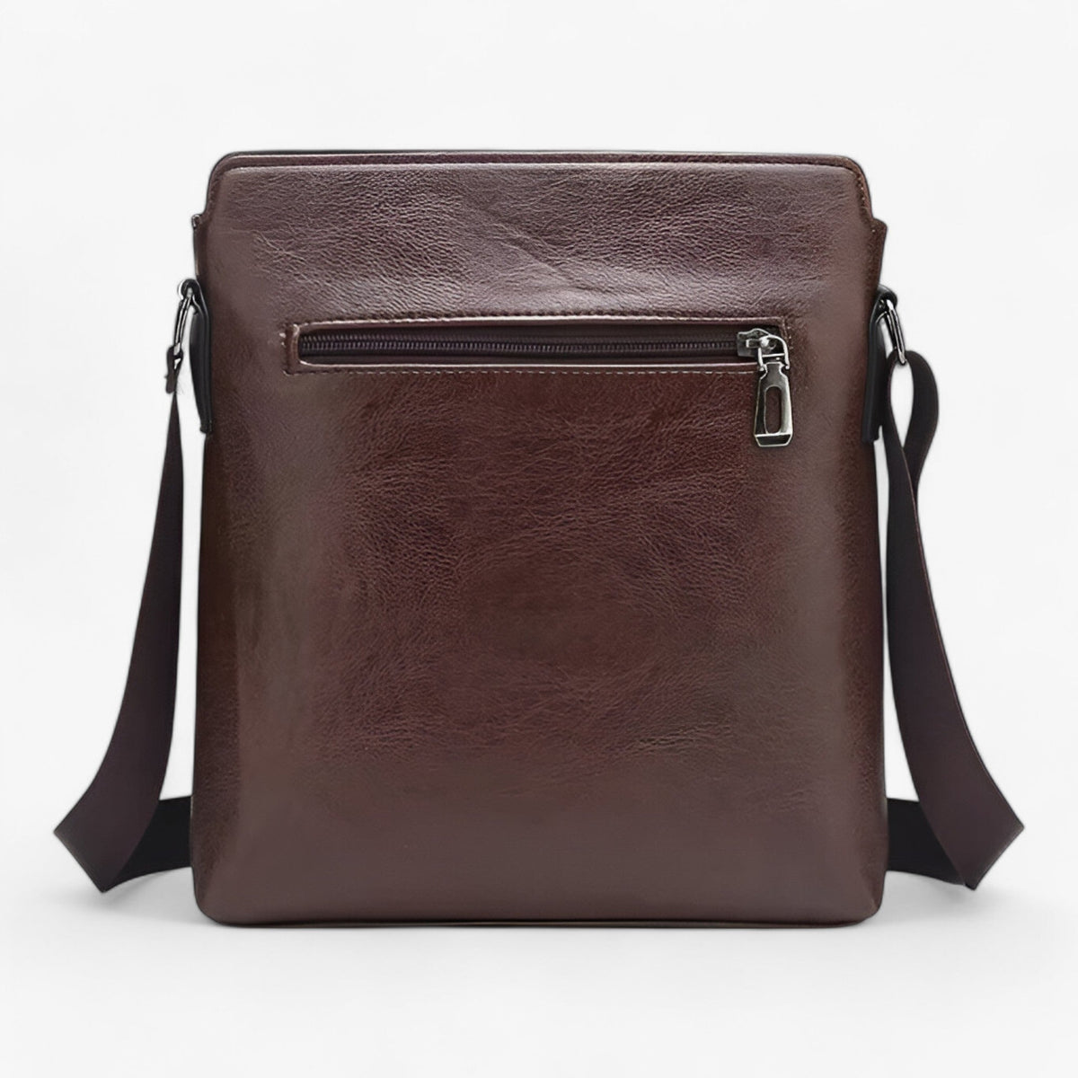 Bolso de hombro de piel sintética PU con varios bolsillos interiores