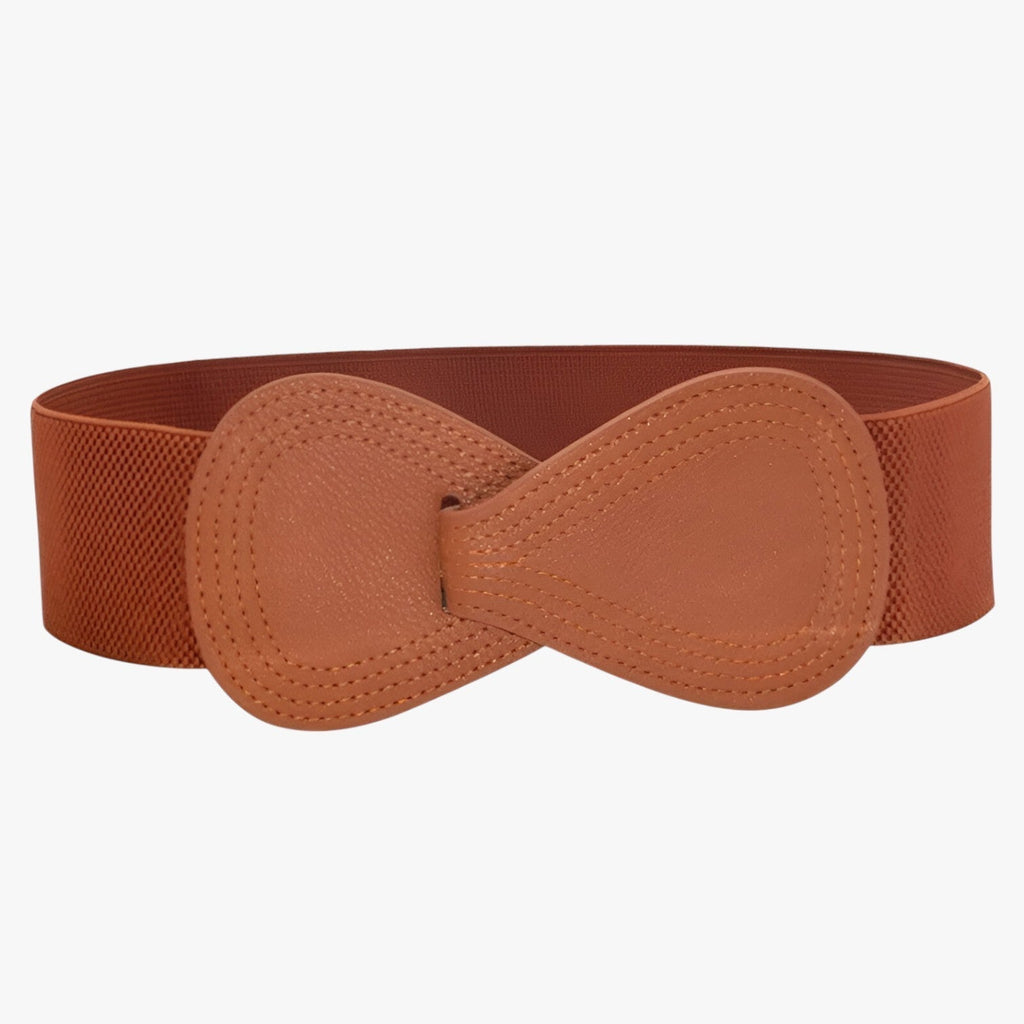 Waist-Defining Dress with Elastic Waistband for Work or Weekends