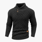 Ribbed Crewneck Knit Jumper for Men in Soft Yarn