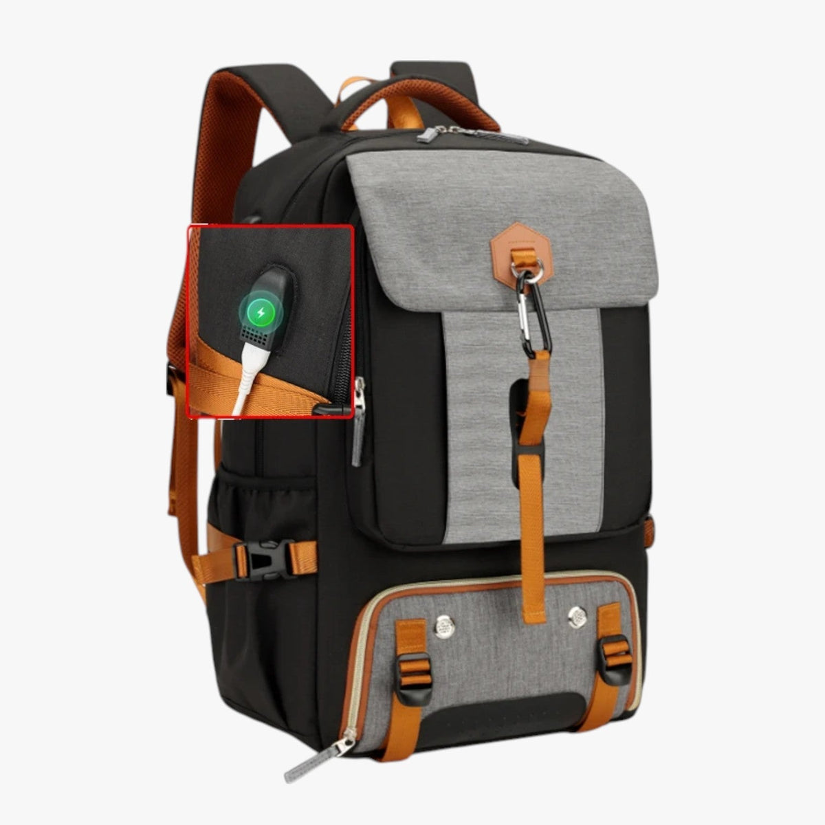 Large-Capacity Backpack with Anti-Theft Pockets for Travel