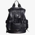 Water-Repellent Faux Leather Travel Bag with Adjustable Strap