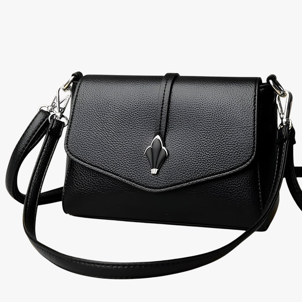 Structured PU Leather Shoulder Bag with Adjustable Strap