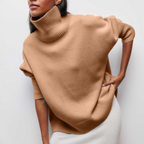 Jersey de cuello alto con tacto suave