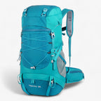 Mochila de senderismo de nailon resistente al agua de 50L con funda de lluvia
