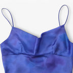 Printed Satin Dress with Silky Sheen for Summer Evenings