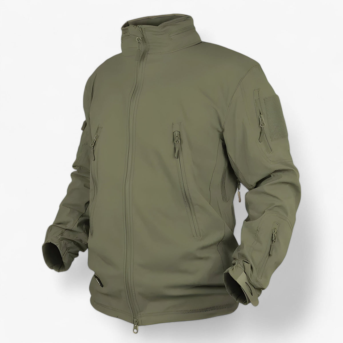Softshell Jacket with Fleece Lining and Adjustable Hood