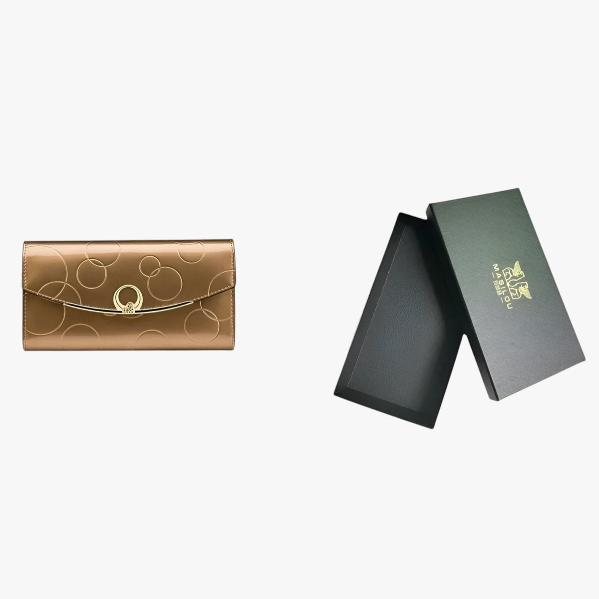 Spacious Faux Leather Wallet with Secure Zip Closure