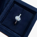 Silver Ring with Sparkling Zircon Stone Detail