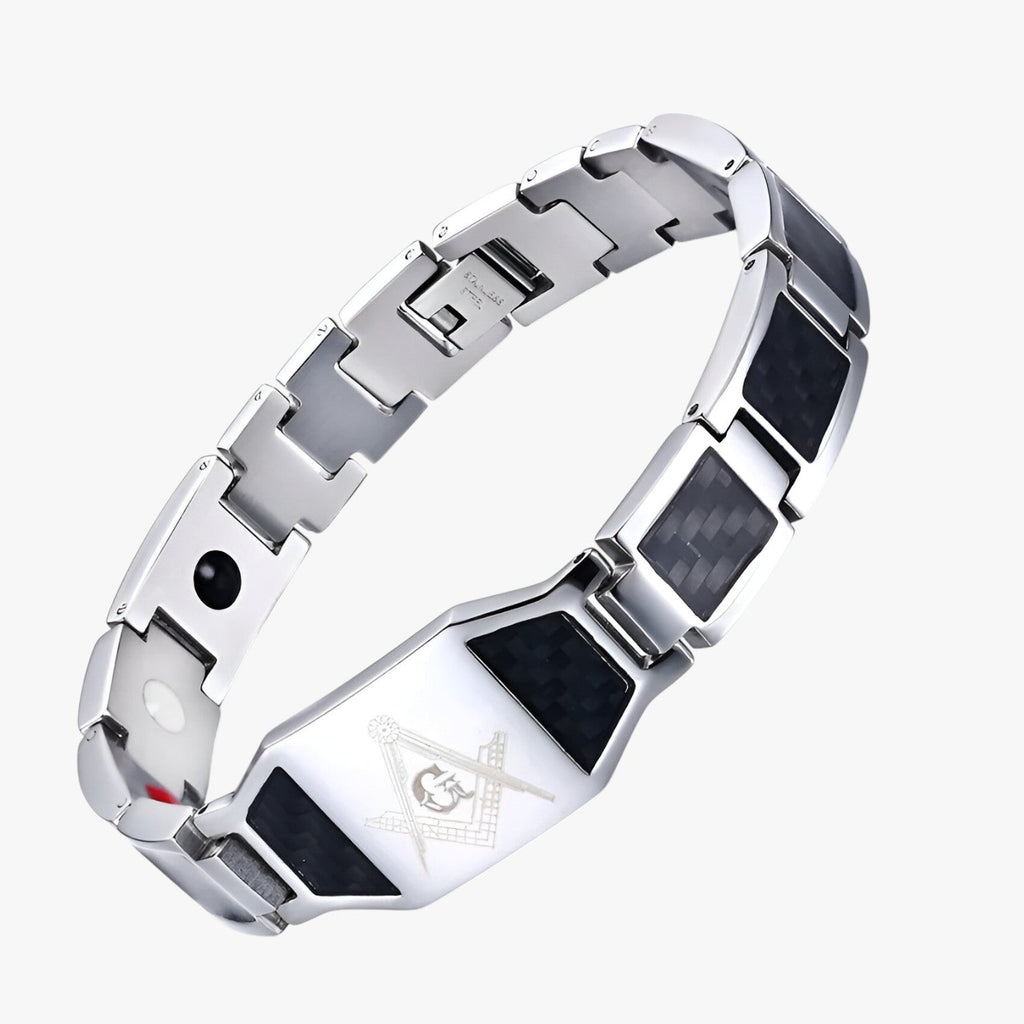 Magnetic Bracelet in Japanese Bio Stainless Steel for Men