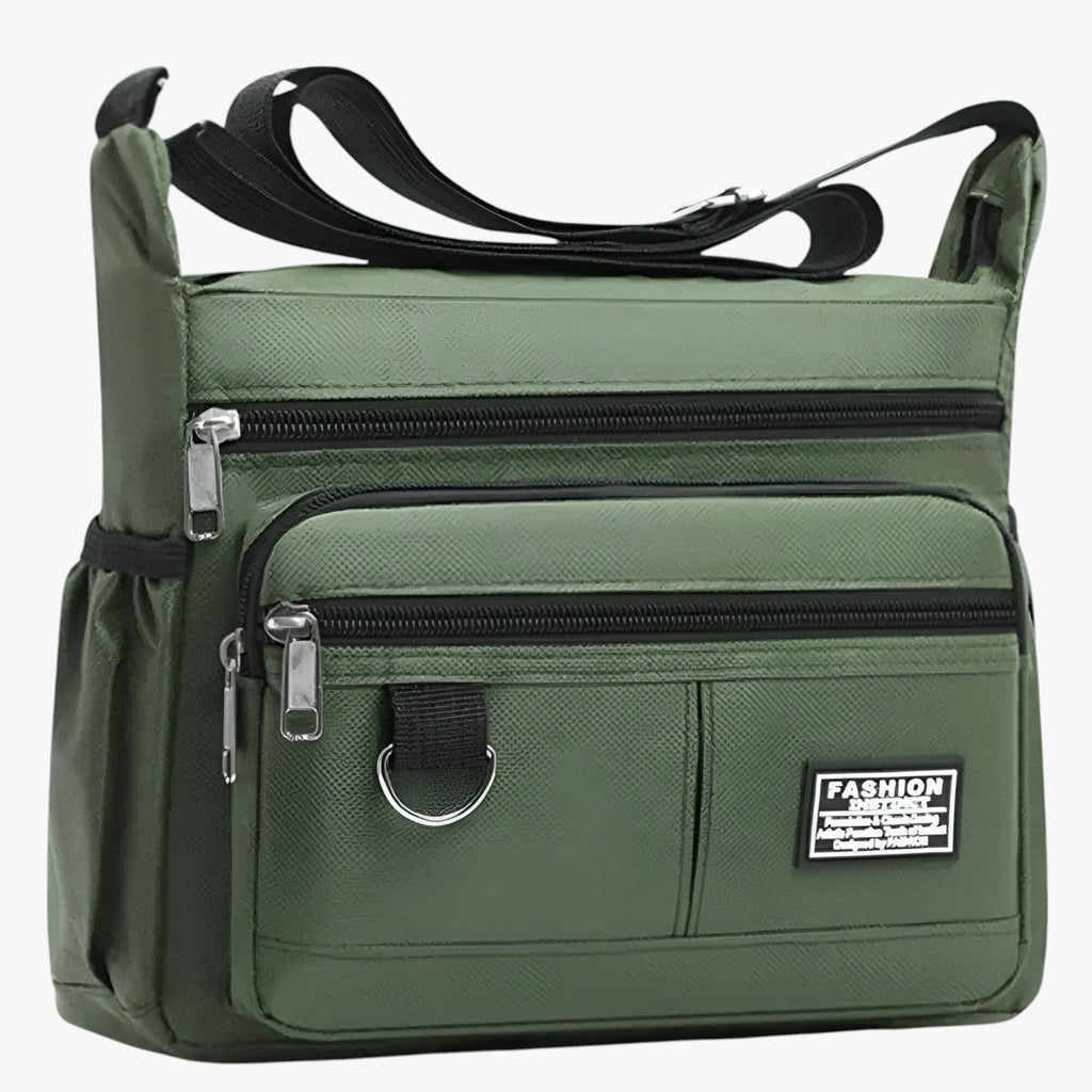 Structured Shoulder Work Bag with Laptop Compartment for Men