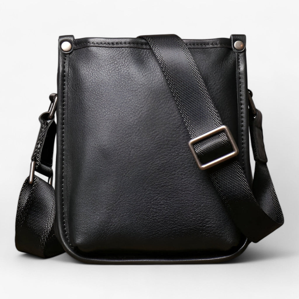 Bolso de hombro de inspiración vintage con varios compartimentos