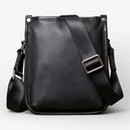 Bolso de hombro de inspiración vintage con varios compartimentos
