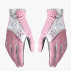 Guantes de golf antideslizantes de piel sintética PU con paneles de malla transpirable