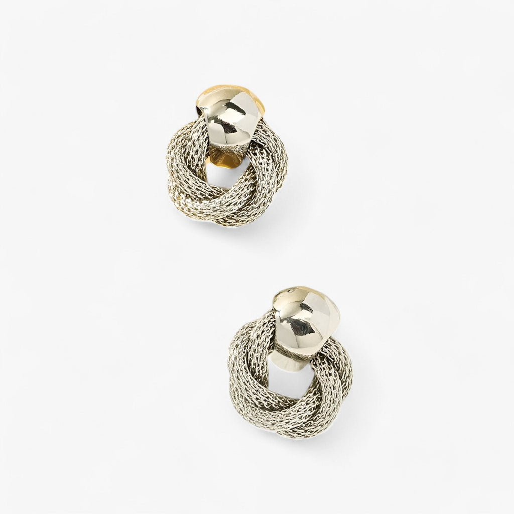 Vintage Twisted Earrings with a Tarnish-Free Finish