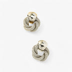 Vintage Twisted Earrings with a Tarnish-Free Finish