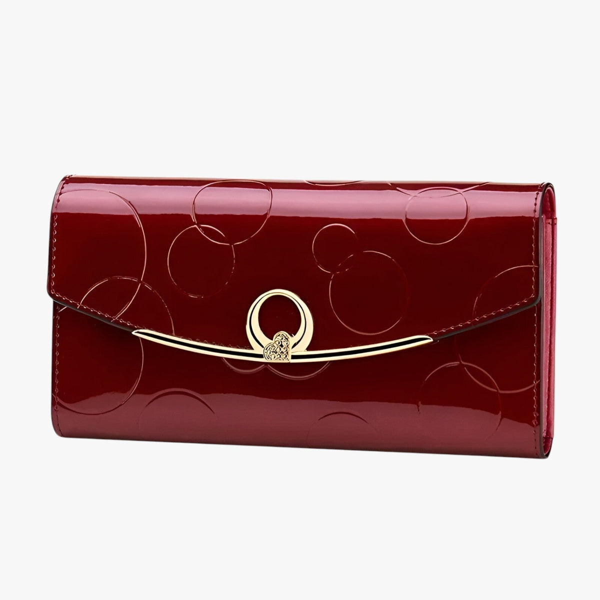 Spacious Faux Leather Wallet with Secure Zip Closure