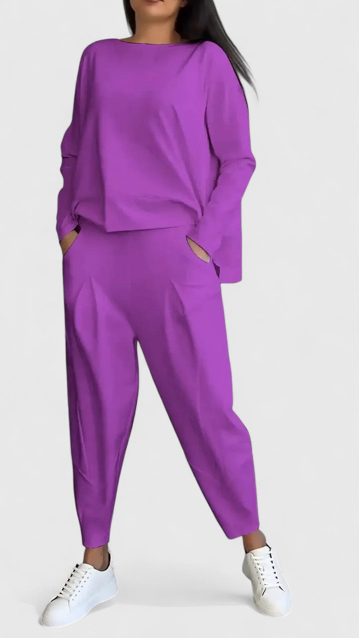 Comfortable Two Piece Set with Relaxed Cut
