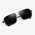 Gafas de sol de aviador con montura cuadrada y doble puente
