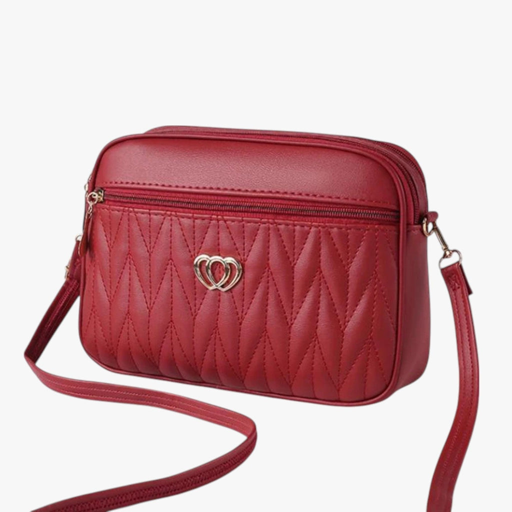 Bolso de piel sintética PU suave con correa bandolera ajustable