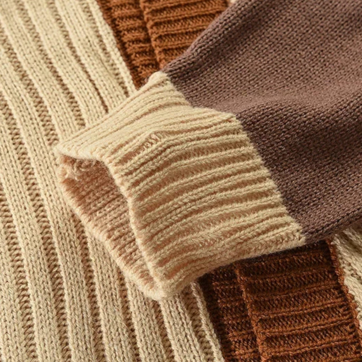 Open V-Neck Cardigan with Relaxed Autumn Fit for Men