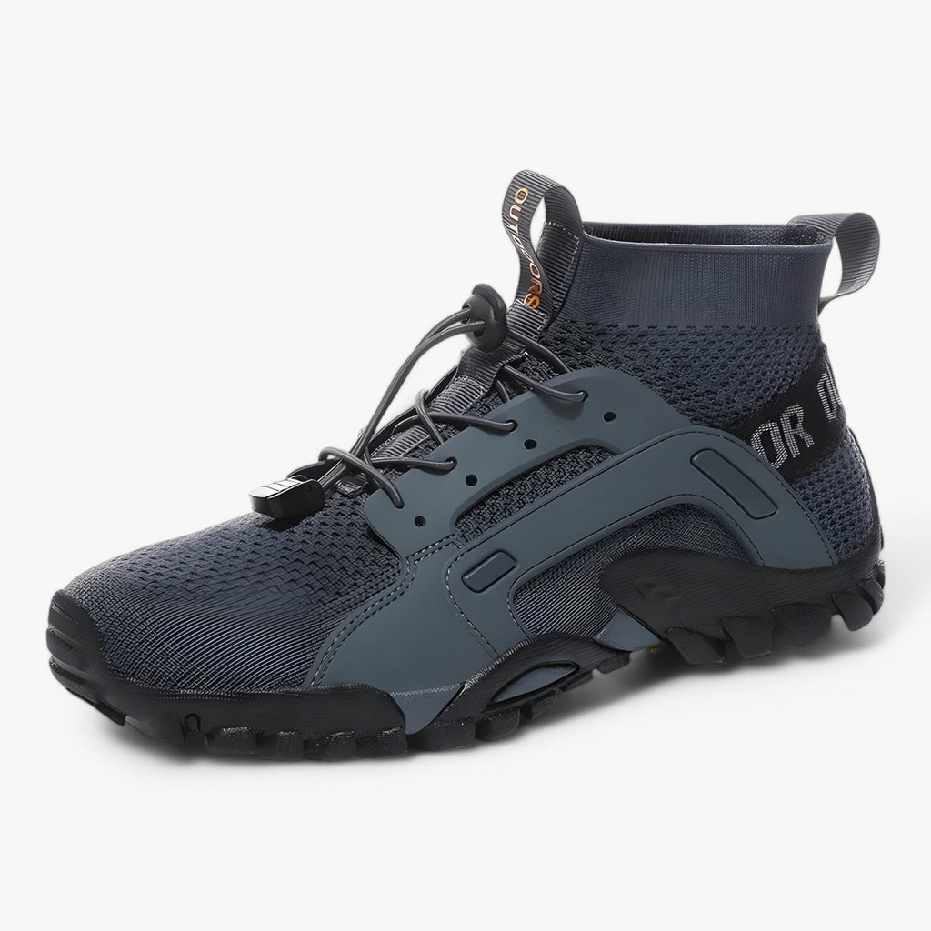 High-Top Hiking Boots with Breathable Mesh Lining