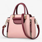 Contrast Handbag with a Structured Silhouette for Work