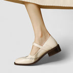 Mary Jane Flats with Cushioned Insole