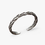 Handwoven Silver-Tone Bracelet