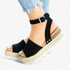Sandalias minimalistas sin cierres con tira ajustable