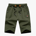 Men's Slim-Fit Cotton Shorts with Deep Cargo Pockets