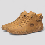 Sneakers i konstläder för herr som andas, med dämpad innersula