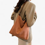 Bolso de hombro y bandolera con efecto ante