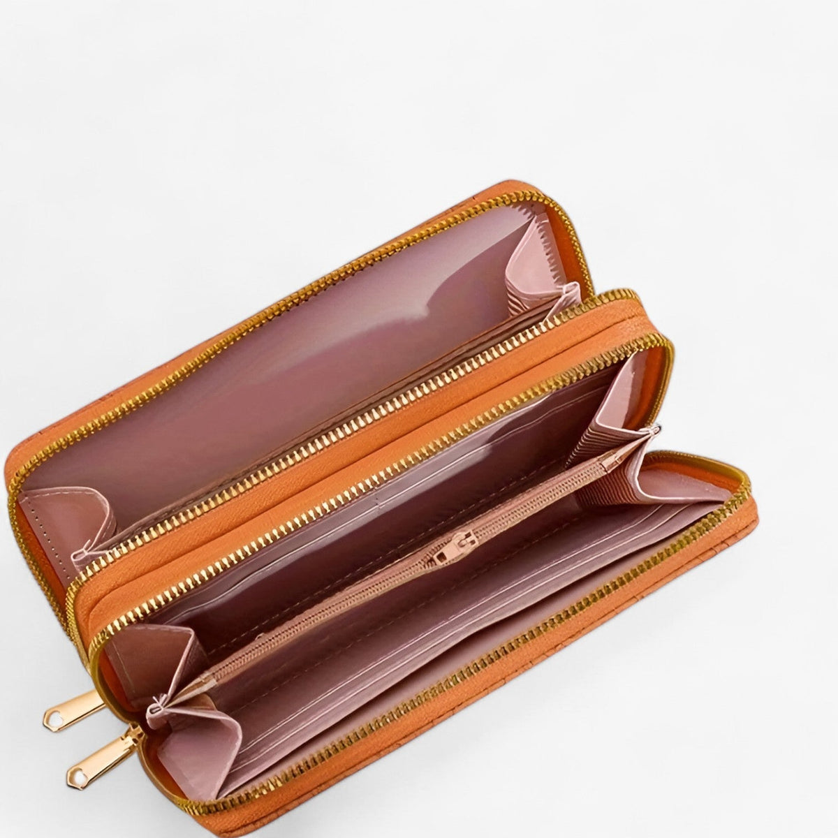 Retro Wallet with Lace Relief Detail and Multiple Compartments