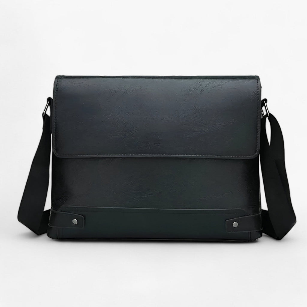 Laptopväska i PU-läder med affärsfack
