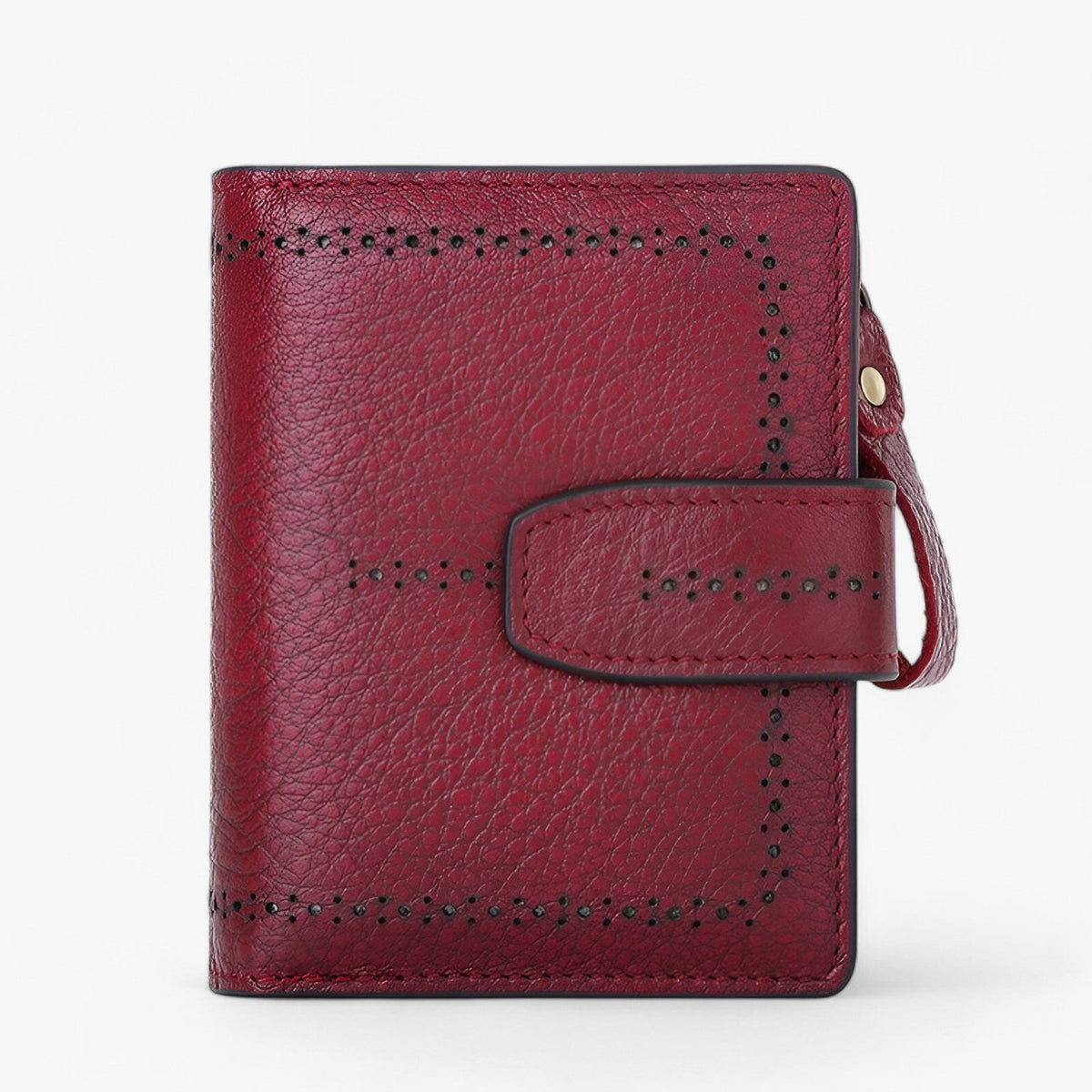 RFID-Blocking Compact Faux Leather Wallet with ID Window