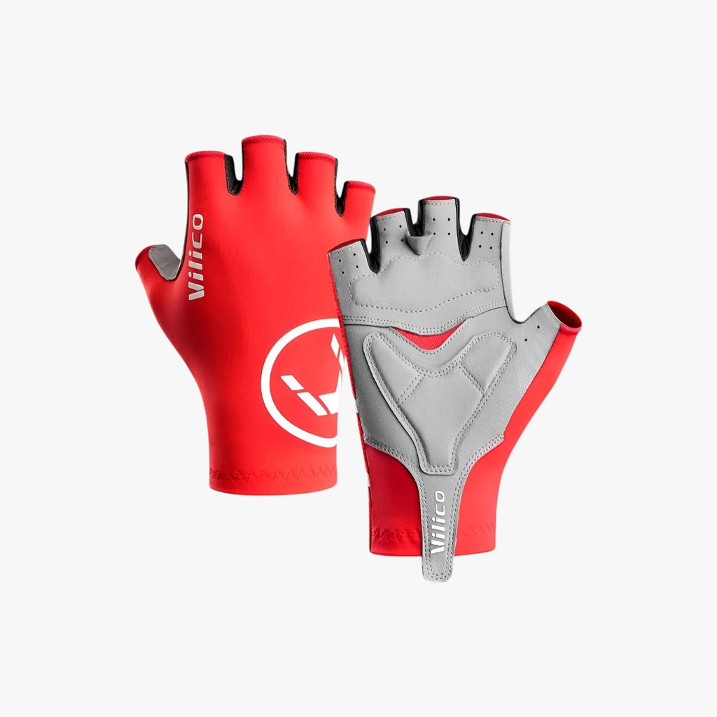 Guantes de ciclismo de medio dedo con paneles de malla transpirable