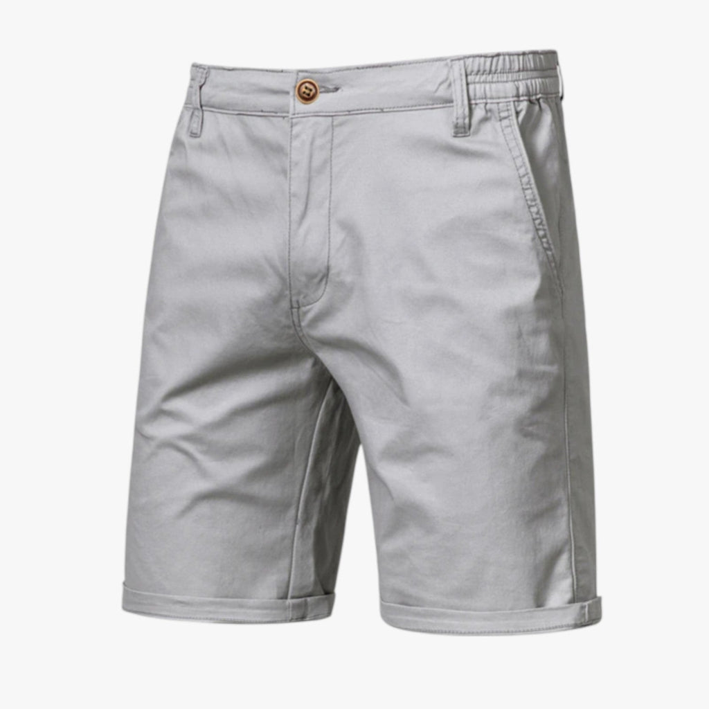 Shorts i stretchbomull med resårlinning för herr