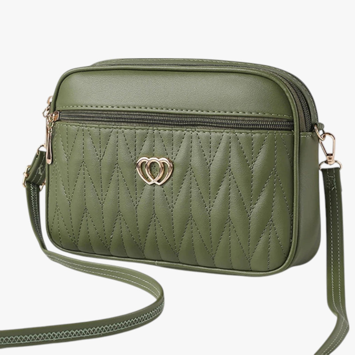Bolso de piel sintética PU suave con correa bandolera ajustable