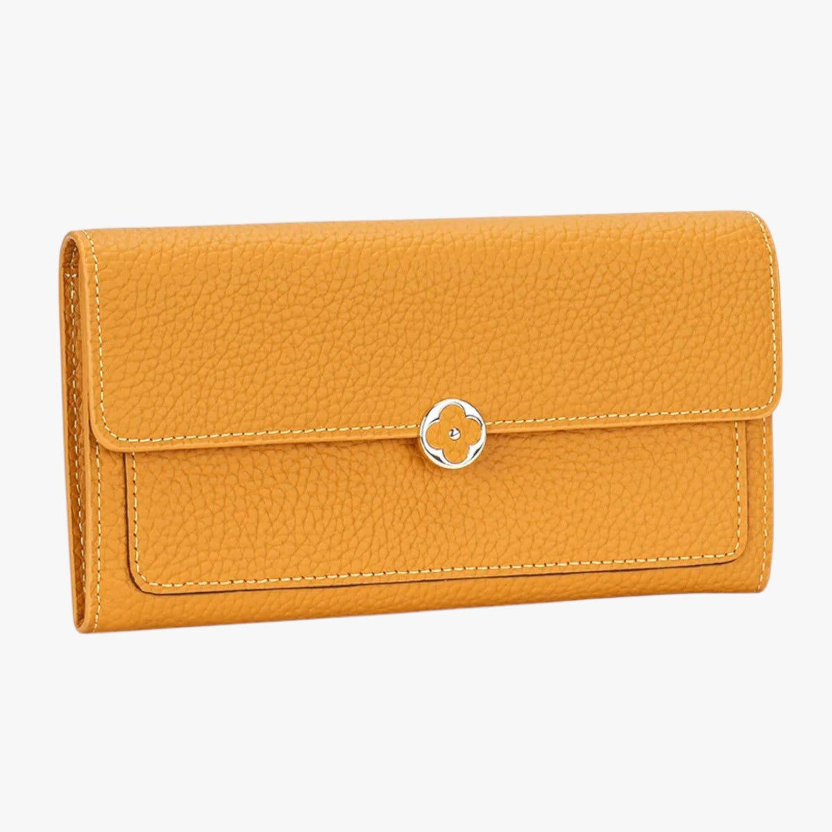 Structured Wallet with Long Clasp and Card Slots