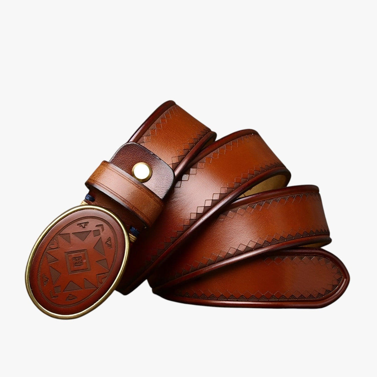 Textured Belt with Laser-Engraved Detail