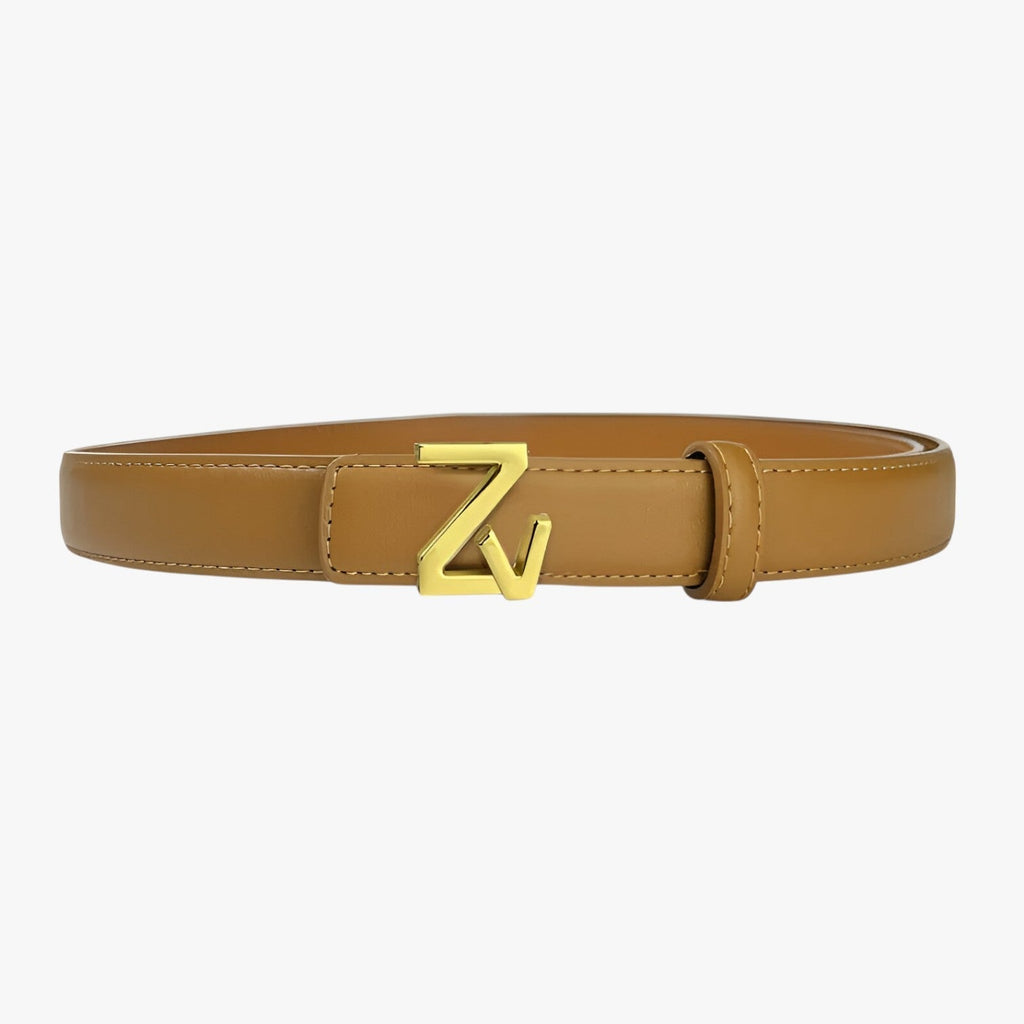Adjustable Waist Belt with Refined Statement Buckle