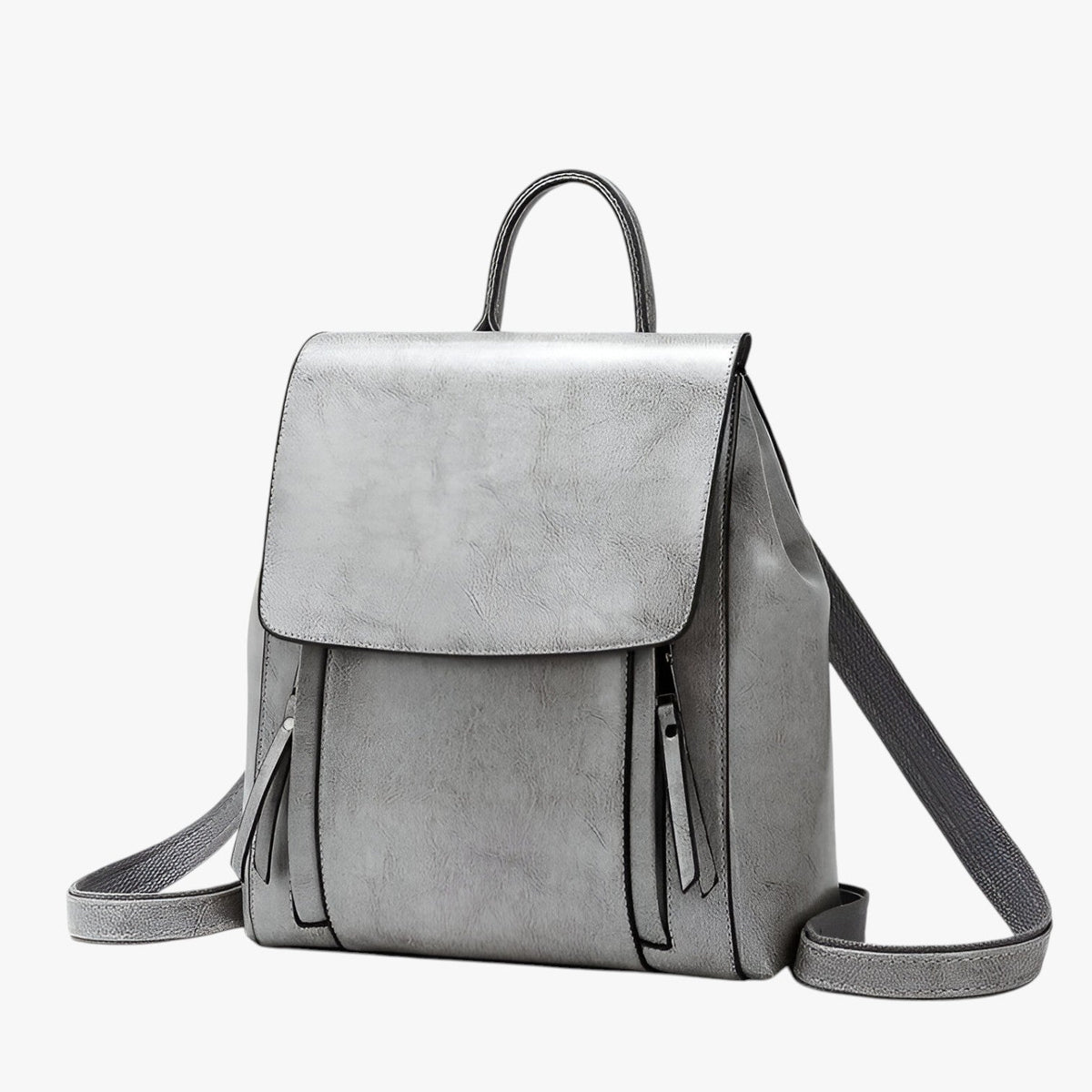 Mochila estructurada de piel sintética para los días de estudio y trabajo