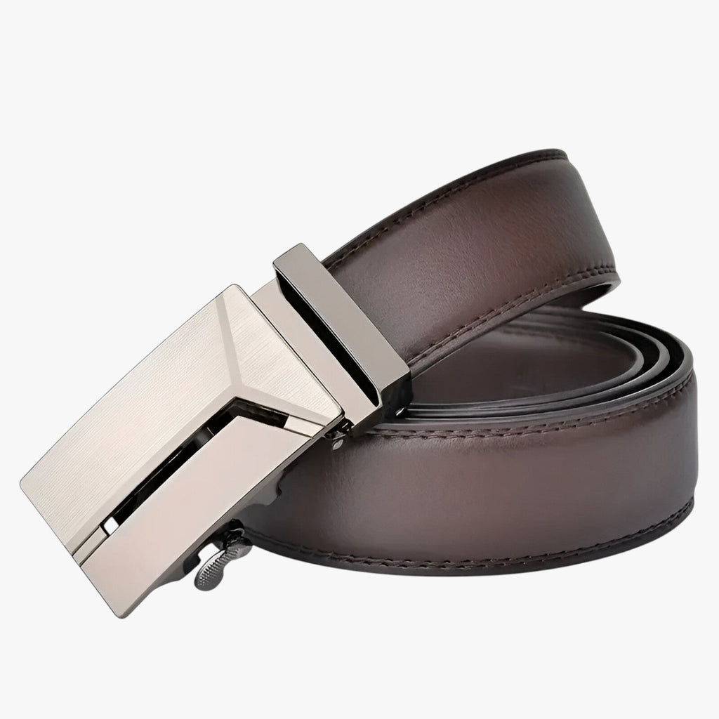 Soft Faux Leather Belt with Automatic Click Buckle