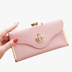 Faux Leather Wallet with Multiple Card and Coin Slots