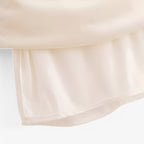 Vestido corto fruncido y sofisticado con detalle drapeado