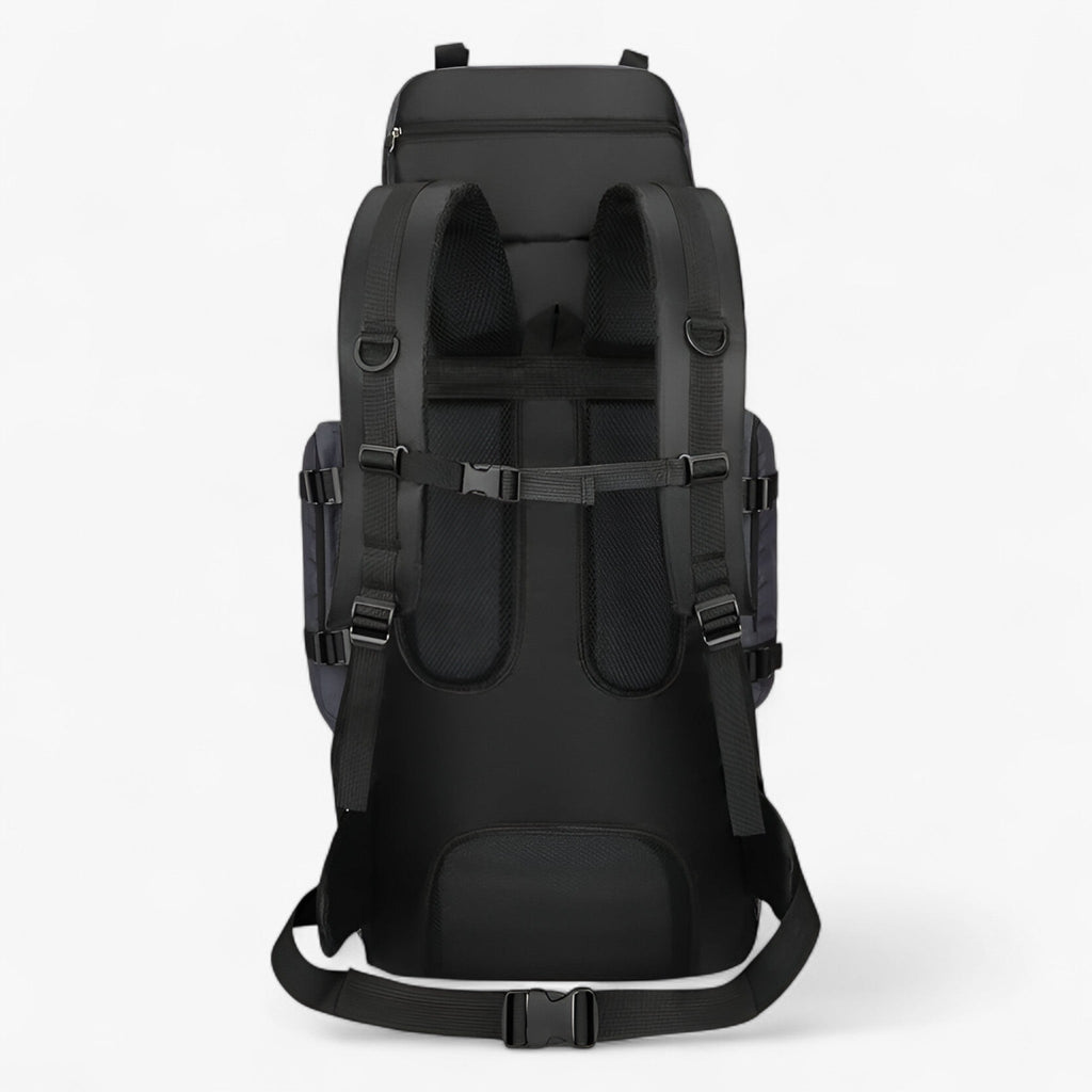 Mochila de nailon 90L resistente al agua para senderismo y viajes
